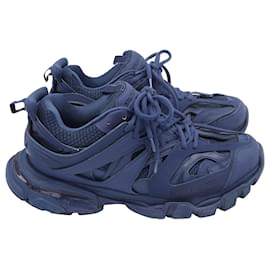 Balenciaga-Tênis Track Balenciaga em Poliuretano Azul Marinho-Azul,Azul marinho
