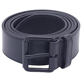 Balenciaga-Cinto de couro preto com estampa do logo Balenciaga e fivela-Preto