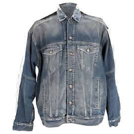 Balenciaga-Jaqueta Deconstruída Balenciaga em Denim Azul-Azul,Azul claro