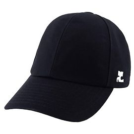 Boné Assinatura - Courreges - Algodão - Preto Preto