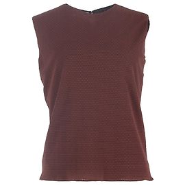 Camiseta regata estampada em nylon bordô da Prada Vermelho Bordeaux