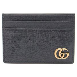 Gucci GG Marmont Leather Card Case Black