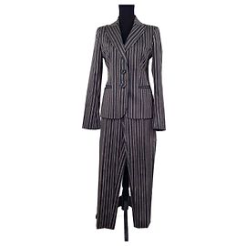 Traje de rayas para mujer Moschino Cheap and Chic Gris
