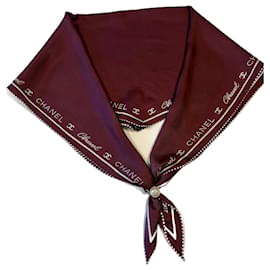 Chanel Sciarpe Bordò