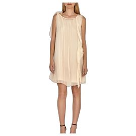 Robe de soirée Alberta Ferretti, modèle Weightless. Beige