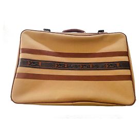 Yves Saint Laurent Beige Canvas Briefcase Beige