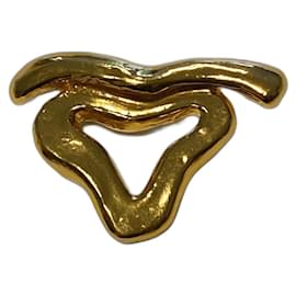 Christian Lacroix ハートゴールド　ブローチ　ペンダントトップ Christian Lacroix CL Heart Brooch | Gadelles Vintage