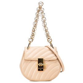 Bolsa Chloé Drew Bijou de couro bege mini Bege