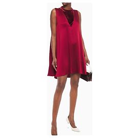 Robe de soirée Valentino, modèle Crimson Sway SS2018. Rouge Bordeaux