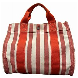 Hermès Cannes PM Handtasche Weiß Rot