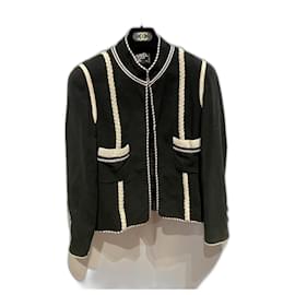 Chanel Jackets Black White
