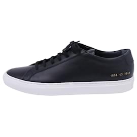 Autre Marque-Common Projects Achilles Low-Top Sneakers in Black Leather-Black