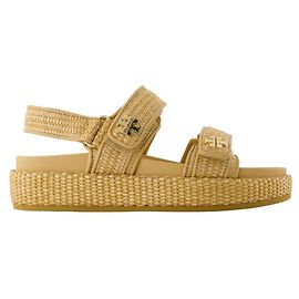 Sandali Sportivi Kira - Tory Burch - Nylon - Beige Marrone Beige