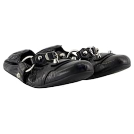 Balenciaga-City L005 Ballerinas - Balenciaga - Leather - Black-Black