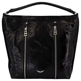 Borsa a Spalla Sunny Hobo - Zadig & Voltaire - Pelle - Nera Nero
