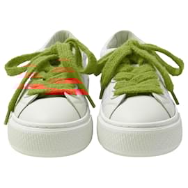 Dior-Dior x Kaws B33 Spin Sneakers in Pink Leather-Brown,Pink