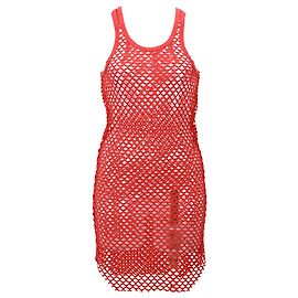 Isabel Marant Netz-Top aus rotem Polyester Rot