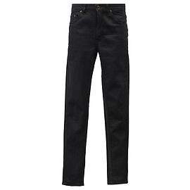 Jeans de pierna recta en algodón negro Saint Laurent Negro