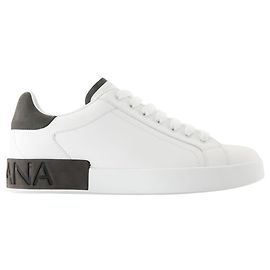 Dolce & Gabbana Baskets Portofino - Dolce&Gabbana - Cuir - Blanc Blanc