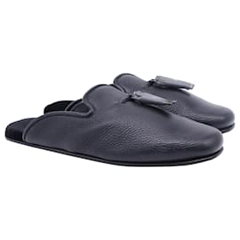 Tom Ford- Tom Ford Winston Tassel-Embellished Mules in Black Leather-Black