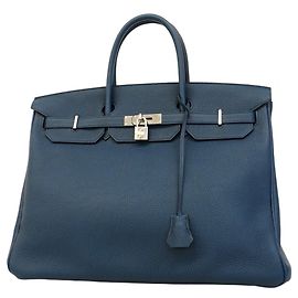 Borsa Hermès Birkin 40 Togo Blu Plus Altro