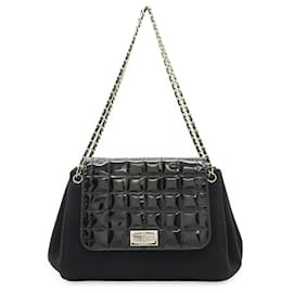 Chanel-Chanel 2.55 Chocobar Chain Shoulder Bag-Black