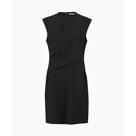 Céline Abendkleid, drapiertes Modell von Phoebe Philo. Schwarz