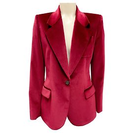 Pomegranate-fitted Samtjacke von Barbara Bui Rot