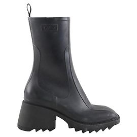 Chloé Botas de couro pretas Preto
