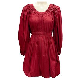 Vestido Mini Martine Burdeos Otoño Invierno 2022 Ulla Johnson Burdeos