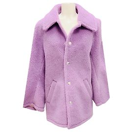 A.L.C. Deep Lilac Lincoln Kunstfellmantel Lila