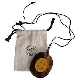 Hermès Adjustable Necklace Brown Brown