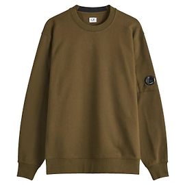 CP Company Diagonal Raised Fleece Sweatshirt Grün Grün