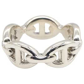 Hermès-Bague Chaine d'Ancre en Argent Sterling Hermès-Argenté