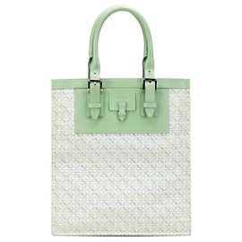 LOEWE Grüner Anagram Canvas Shopper Andere Grün