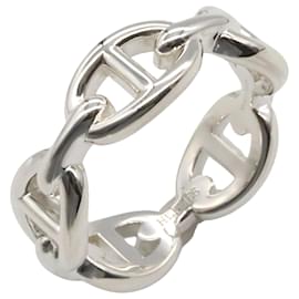 Hermès-Bague Chaine d'Ancre en Argent Sterling Hermès-Argenté