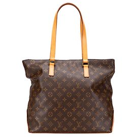 Louis Vuitton Braune Monogramm Cabas Mezzo Braun