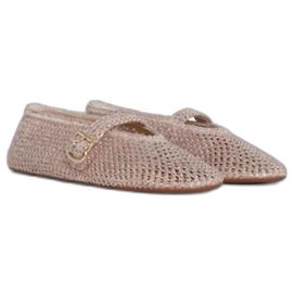 Alaïa Bailarinas de Lurex Alaia Dorado