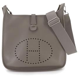 Hermès-Hermes Evelyne 3 GM Shoulder Bag-Grey