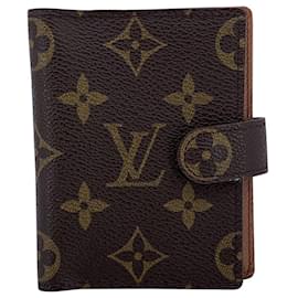 Louis Vuitton-Vintage Monogram Canvas Mini Agenda Cover-Brown