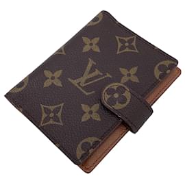 Louis Vuitton-Vintage Monogram Canvas Mini Agenda Cover-Brown