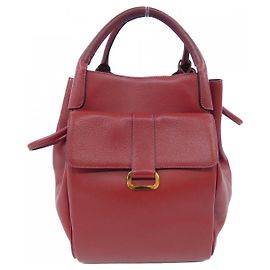 Sac Vintage Delvaux Rouge