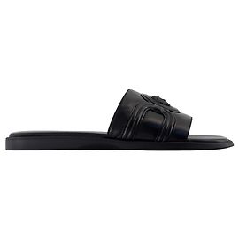 Sandals - Versace - Leather - Black Black