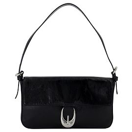 Harlow Shoulder Bag - Staud - Leather - Black Black