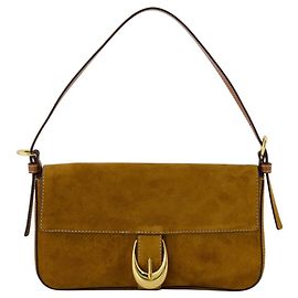 Bolsa de Ombro Harlow - Staud - Couro - Marrom Marrom