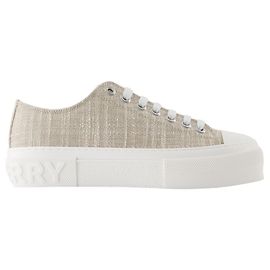 Tênis Jack L Low - Burberry - Algodão - Branco Branco