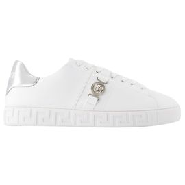 Freebio Hf Sneakers - Versace - Canvas - Weiß Weiß