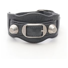 Pulseira de couro GIANT Balenciaga Cinza