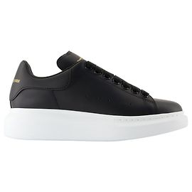 Oversized Sneakers - Alexander McQueen - Leder - Schwarz Schwarz