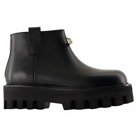 Botines - Alexander McQueen - Cuero - Negro Negro